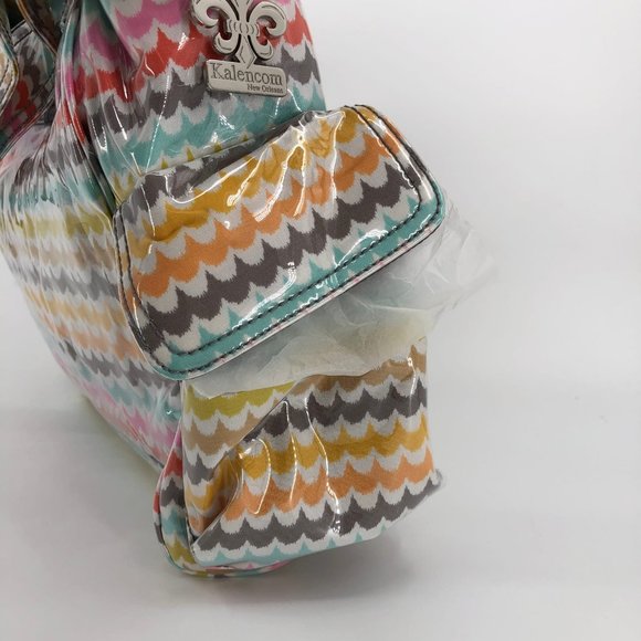 White and Orange Striped Messenger Baby Bag | New With Tags - Picture 3 of 8